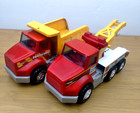 Lot Of 2 Vintage 1997 Nylint Construction Road Crew Vehicles Dump And Tow Truck