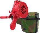 Handheld Loud Hand Crank Manual Operated Air Raid Alarm Portable Siren Red