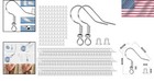 Sterling Silver Earring Hooks Fish Hooks Ear Wires 120pcs Hypoallergenic Jewelry