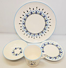 Vintage Mar-crest Swiss Chalet Dinnerware Set 4pc Set  1960s In Original Box