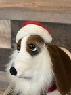 Hush Puppies Christmas Plush Santa Puppy Dog Basset Hound 12  Applause Stuffed