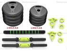 2 In 1 66lb Dumbbell Set And Barbell Set Combo Total 66 Lb Weight Dumbbells