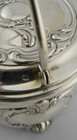 800 Silver Condiment Dish Sterling Spoon Mechanical Lid Glass Insert Art Nouveau