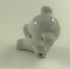 Teddy Bear White Figurine Miniature Ceramic-porcelain Hand Painted A12-7