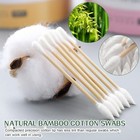 1000pcs Cotton Swabs Bamboo Wooden Handles Cotton Tipped Applicator 3 