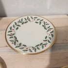 Lenox - Christmas Holiday Holly China - 4 Piece Place Setting Bread  Salad  C s