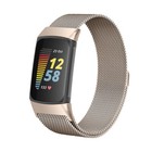 Replacement For Fitbit Charge 5 6 Milanese Band Stainless Steel Magnet Strap