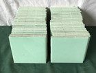 Vtg Lot 50 Ky Nos Jadeite Green Ceramic Japan Bathroom Tiles 4  Sq Old 1862-25b