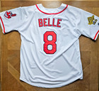 Albert Belle  8 Cleveland Indians 1995 World Series Home White Men Jersey Xl     