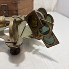 Antique Solid Brass 9  Maritime Nautical Navigation Sextant Astrolabe W  Box