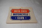 United States Motorcycle Club Vintage 1960s Original Unused Sticker