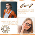12pcs Metal Snap Hair Clips Tortoise  Hair Barrettes For Women  Hair Snap Clips