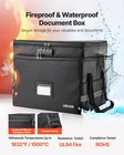 Vevor Fireproof Document Box 1832     Heat Insulated Two-layer File Box With Lock