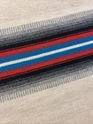 Vintage Chimayo Rug Blanket  72    X 36 Ortegas Wool Hand Woven
