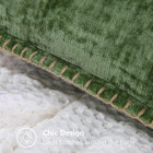Chenille Soft Cozy Throw Pillow Covers 18x18 Set Of 2  Modern Farmhouse Boho    