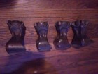  set Of 4  Carved Oak Wood Eagle Claw Foot Table Legs 6  Vintage Antique 