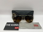 Authentic Ray Ban Classic Aviator Gold Frames  Brown Lenses Rb3025 58mm