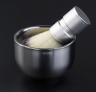 Shaving Bowl Brush Set Lather Shave Mug Heat Insulation Synthetic Metal Handle