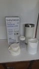 Baby Brezza Portable Breastmilk Cooler Bottle Set  Dishwasher Safe  White silver
