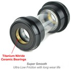 Omni Racer Bb30 Ti Ceramic Bottom Bracket Fits Sram Gxp  Force  Red  Rival