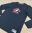 Mens Nike Team Canada National Team Hockey Long Sleeve T-shirt Adult Small Black