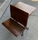 Vintage Eclipse-t  Kundtz Child School Desk Folding Chair Seat Cast Iron   Wood