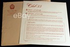 Disneyland Club 33 Membership Detail Official 1974 Envelope Disney History Vault