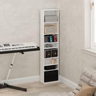 9-shelf Multimedia Media Storage Cabinet Tower Rack With Adjustable Shelves Home