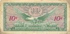  Usa   Mpc  10  Cents  1964  Series  641  Plate  22  Circulated Banknote M6