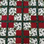 Vintage Quilted Patchwork Throw Quilt Wall Hanging 50    X 50    Christmas Nos