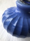 Some Swirl Medium Blue Onion Lightning Rod Ball Home Patio Display Collection