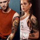 77 Sheets Forest Animals Temporary Tattoo For Women Men 17 Sheets Half Arm Large