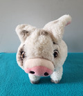 Cuddly Disney Store Moana Pua Pig Plush Stuffed Animal 11  White W gray Soft Toy