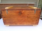 Rustic Vintage Chest Trunk Coffee Table Wood Furniture Storage Box Bench Decor