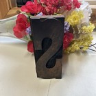 Large Wood Letter S Letterpress Print Type Printers Vintage Printing 7  Patina