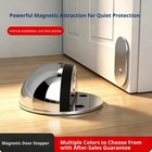 Magnetic Door Stoppers Adhesive Door Stops Floor Mounted No Drill Magnet Door