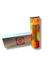 New Mikio Japan Handmade Acrylic Kaleidoscope Luminous Orange 3 Mirror 9 Point