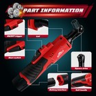 Cordless Ratchet Wrench 3 8  Electric Ratchet Wrench Fit Milwaukee M12 Battery