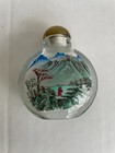 Chinese Snuff Bottle With Serene Colorful Landscape