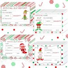  100 Pcs Official Elf Report Naughty Or Nice Behavior Elves Notice 4 X Stylish