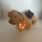 Beanie Baby  tuffy  1996 Plush Dog With Original Tag - Multiple Errors