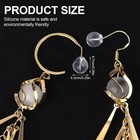 100 Pcs Comfort Clear Earring Backs For Studs  Silicone Soft Earring Backs Diy