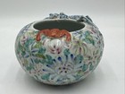 Antique Chinese Export Famille Rose Brush Washer Dragon   Bat Iron Red China 