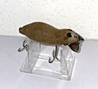 Vintage Heddon Meadow Mouse- Grey Color-  Flocked