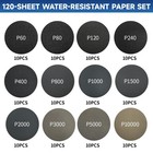 133pcs 3 Inch Sanding Disc Kit  60-10000 Grit Wet Dry Hook   Loop Sandpaper Pads