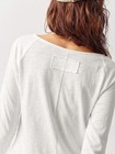 V-neck Long Sleeve Loose T-shirt For Women Vacation Boho Casual Autumn Winter