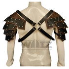 Medieval Genuine Leather Pauldrons For Larp  Christmas  Cosplay Larp