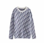 New Monogram Pattern Women Purple Pullover Top Sweater Us S m