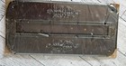 Antique Metal Coffin Name Plate Casket Plaque Funeral Frame Plate 
