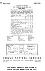 Draped Turban Hat Fascinator Pillbox Vogue 8426 Vtg 1943 Craft Sewing Pattern